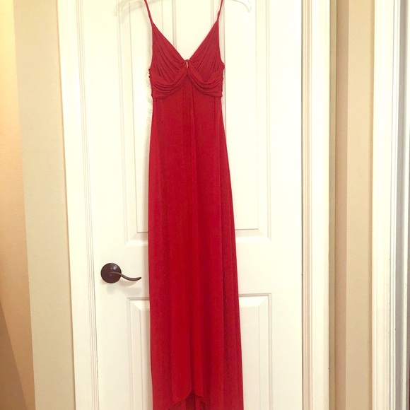 BCBGMAXAZRIA Watermelon Red Jersey Dress - Picture 2 of 3